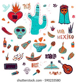 Collection of Mexican items