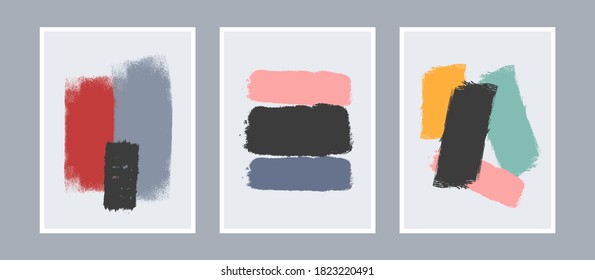 A collection of minimalist hand drawn illustrations for wall decoration as well as for brochures, backgrounds, cover designs. Vector EPS10