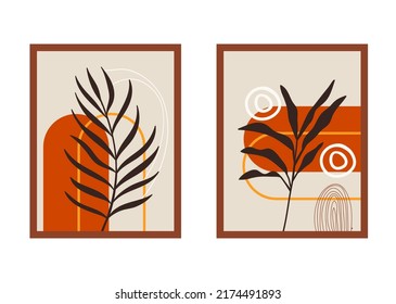 A collection of minimalist and modern bohemian wall art.