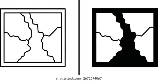 Collection of minimalist navigation and location vector icons

