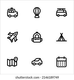 Collection of Mix Icon Construction Transportation Electronic Furniture Sport and Multimedia