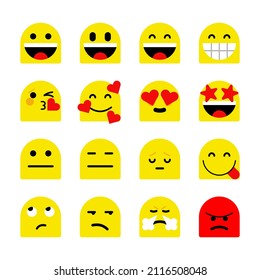 Collection of mixed yellow emoji