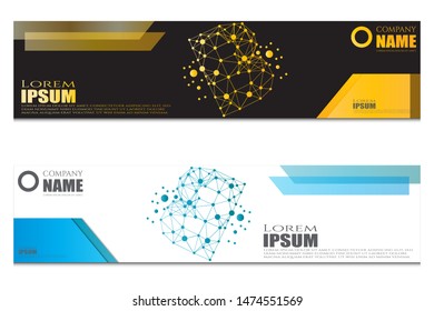 collection of modern abstract banners. Modern design templates for web, landing pages, backgrounds, vector elements
