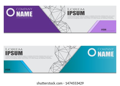 collection of modern abstract banners. Modern design templates for web, landing pages, backgrounds, vector elements