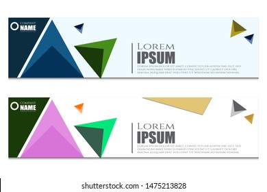 collection of modern abstract banners. Modern design templates for web, landing pages, backgrounds, vector elements
