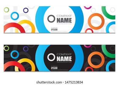 collection of modern abstract banners. Modern design templates for web, landing pages, backgrounds, vector elements