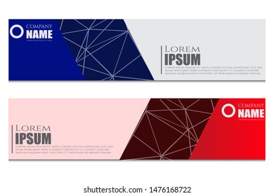 collection of modern abstract banners. Modern design templates for web, landing pages, backgrounds, vector elements
