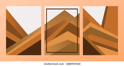 A collection of modern abstract composition, illustration in natural colors, perfect for invitation, poster, cover, flyer templates, backgrounds and more, fully editable vectors.