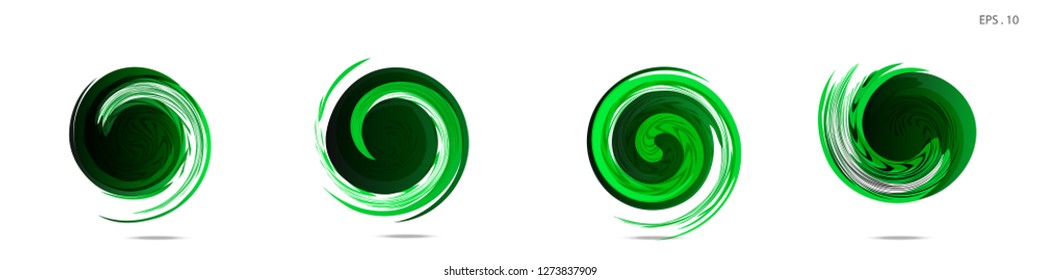 Collection of modern abstract graphic elements. Vortex vector background. Templates for logo design, leaflets or presentations. Vector illustration