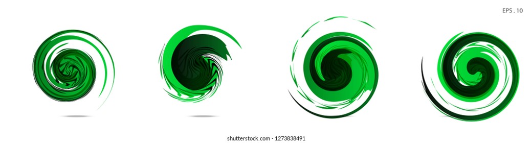 Collection of modern abstract graphic elements. Vortex vector background. Templates for logo design, leaflets or presentations. Vector illustration