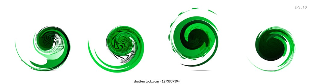 Collection of modern abstract graphic elements. Vortex vector background. Templates for logo design, leaflets or presentations. Vector illustration