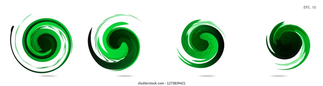 Collection of modern abstract graphic elements. Vortex vector background. Templates for logo design, leaflets or presentations. Vector illustration