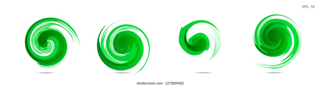 Collection of modern abstract graphic elements. Vortex vector background. Templates for logo design, leaflets or presentations. Vector illustration