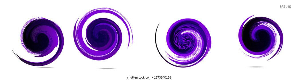 Collection of modern abstract graphic elements. Vortex vector background. Templates for logo design, leaflets or presentations. Vector illustration