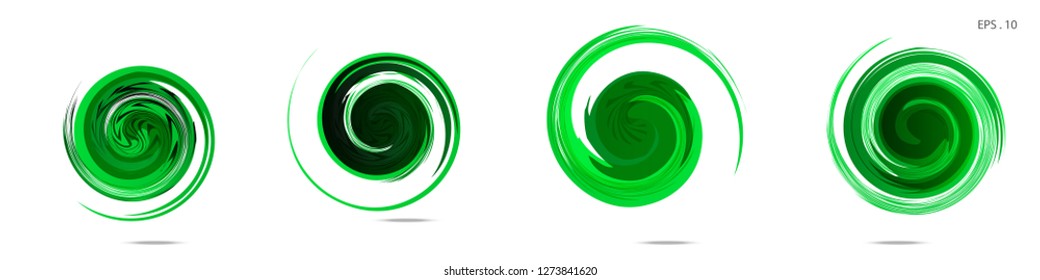 Collection of modern abstract graphic elements. Vortex vector background. Templates for logo design, leaflets or presentations. Vector illustration