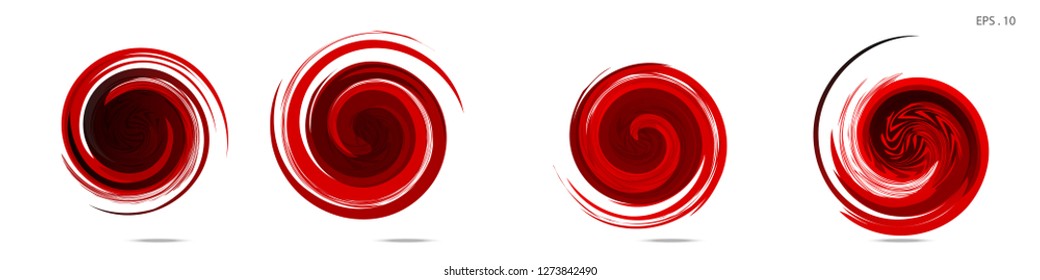 Collection of modern abstract graphic elements. Vortex vector background. Templates for logo design, leaflets or presentations. Vector illustration
