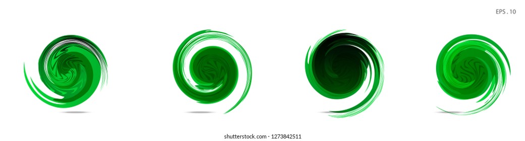 Collection of modern abstract graphic elements. Vortex vector background. Templates for logo design, leaflets or presentations. Vector illustration
