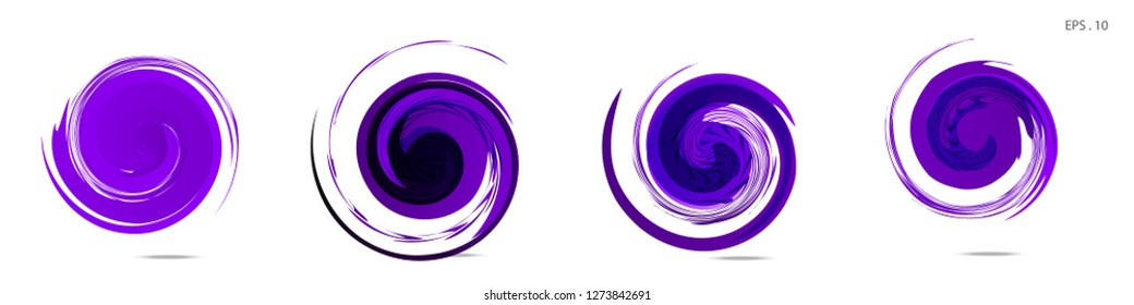 Collection of modern abstract graphic elements. Vortex vector background. Templates for logo design, leaflets or presentations. Vector illustration