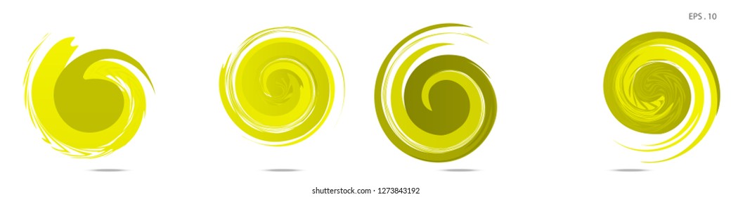 Collection of modern abstract graphic elements. Vortex vector background. Templates for logo design, leaflets or presentations. Vector illustration