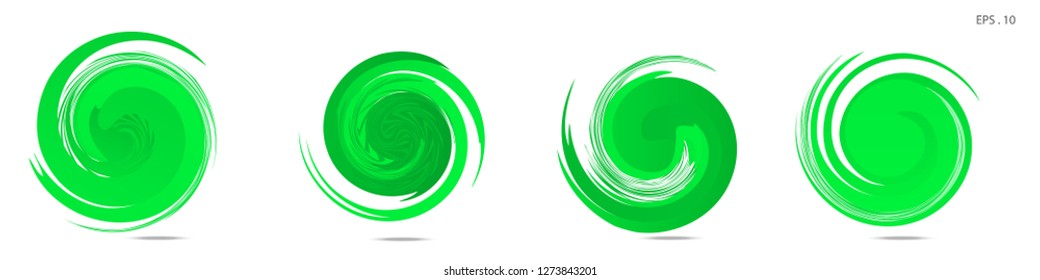 Collection of modern abstract graphic elements. Vortex vector background. Templates for logo design, leaflets or presentations. Vector illustration