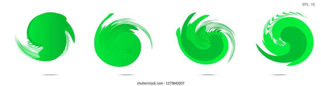 Collection of modern abstract graphic elements. Vortex vector background. Templates for logo design, leaflets or presentations. Vector illustration