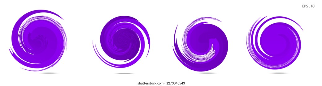 Collection of modern abstract graphic elements. Vortex vector background. Templates for logo design, leaflets or presentations. Vector illustration