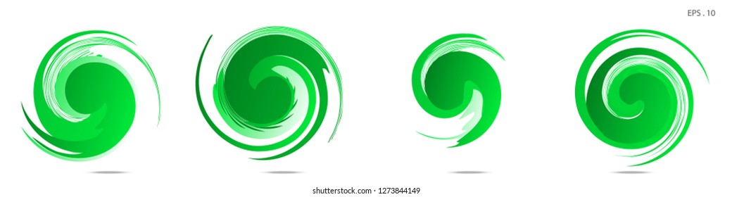 Collection of modern abstract graphic elements. Vortex vector background. Templates for logo design, leaflets or presentations. Vector illustration