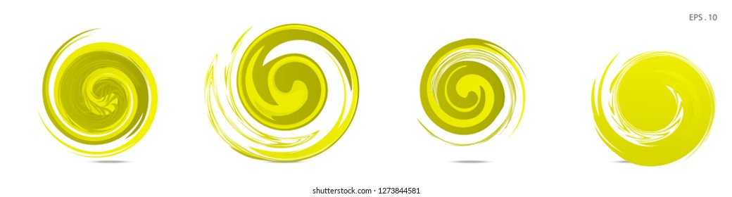 Collection of modern abstract graphic elements. Vortex vector background. Templates for logo design, leaflets or presentations. Vector illustration