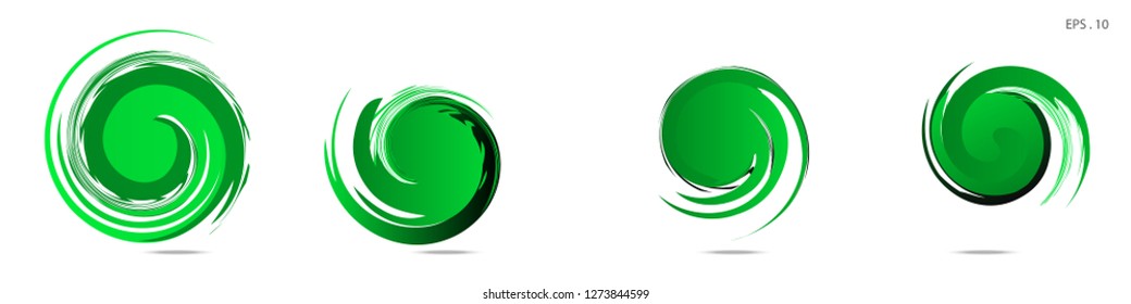 Collection of modern abstract graphic elements. Vortex vector background. Templates for logo design, leaflets or presentations. Vector illustration