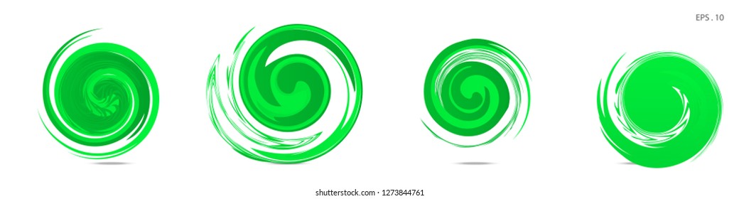 Collection of modern abstract graphic elements. Vortex vector background. Templates for logo design, leaflets or presentations. Vector illustration