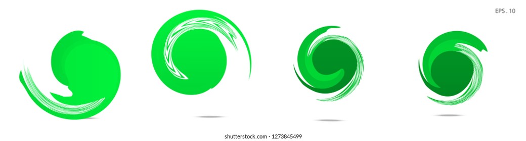 Collection of modern abstract graphic elements. Vortex vector background. Templates for logo design, leaflets or presentations. Vector illustration