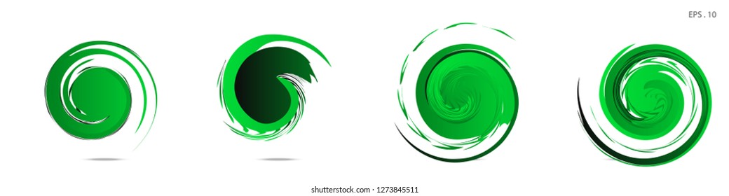 Collection of modern abstract graphic elements. Vortex vector background. Templates for logo design, leaflets or presentations. Vector illustration