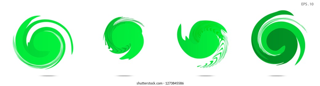 Collection of modern abstract graphic elements. Vortex vector background. Templates for logo design, leaflets or presentations. Vector illustration