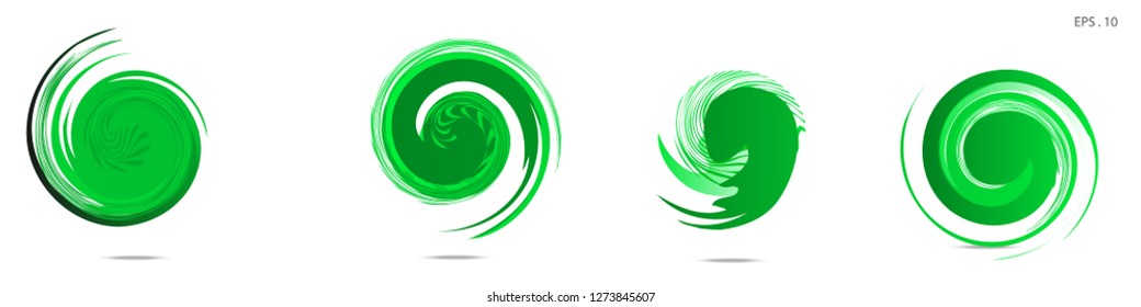 Collection of modern abstract graphic elements. Vortex vector background. Templates for logo design, leaflets or presentations. Vector illustration