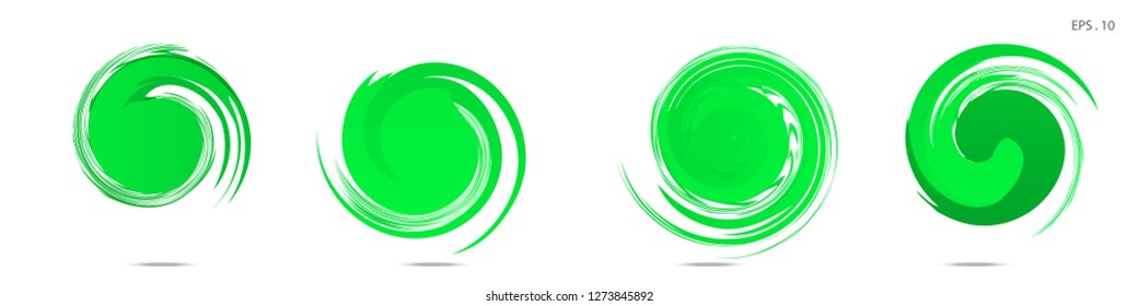 Collection of modern abstract graphic elements. Vortex vector background. Templates for logo design, leaflets or presentations. Vector illustration