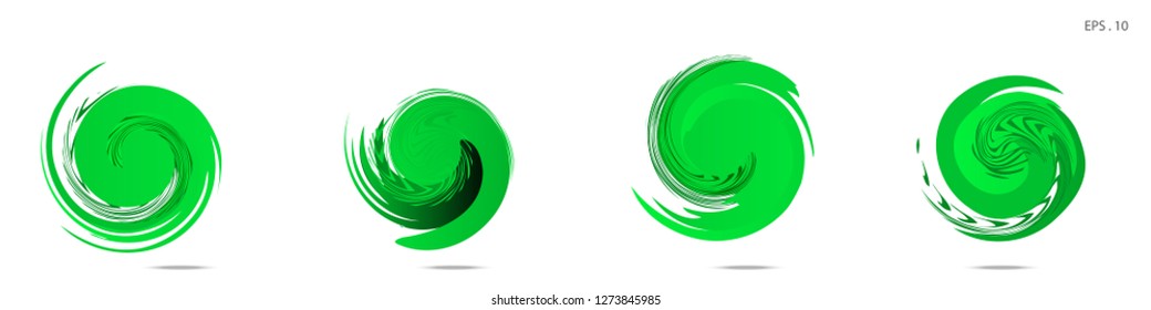 Collection of modern abstract graphic elements. Vortex vector background. Templates for logo design, leaflets or presentations. Vector illustration