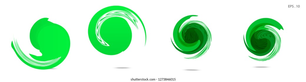 Collection of modern abstract graphic elements. Vortex vector background. Templates for logo design, leaflets or presentations. Vector illustration