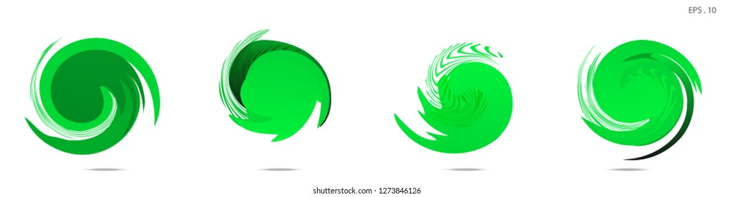 Collection of modern abstract graphic elements. Vortex vector background. Templates for logo design, leaflets or presentations. Vector illustration