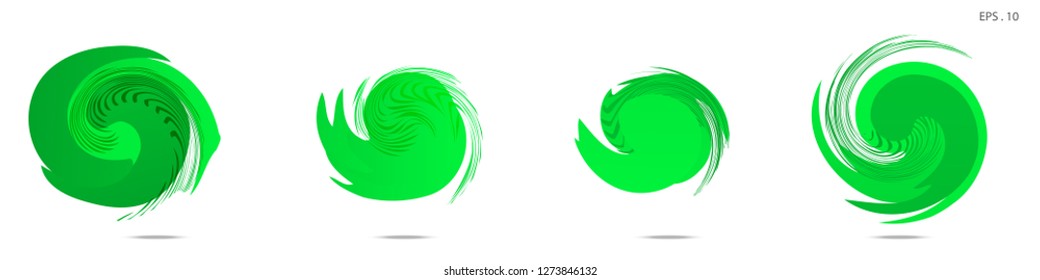 Collection of modern abstract graphic elements. Vortex vector background. Templates for logo design, leaflets or presentations. Vector illustration