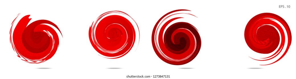 Collection of modern abstract graphic elements. Vortex vector background. Templates for logo design, leaflets or presentations. Vector illustration