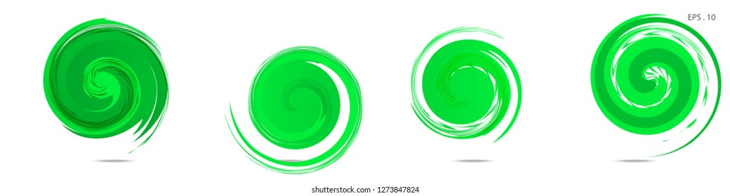 Collection of modern abstract graphic elements. Vortex vector background. Templates for logo design, leaflets or presentations. Vector illustration