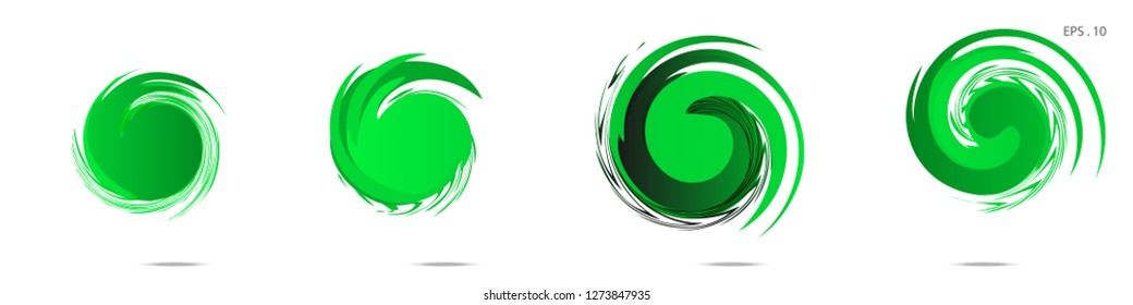 Collection of modern abstract graphic elements. Vortex vector background. Templates for logo design, leaflets or presentations. Vector illustration