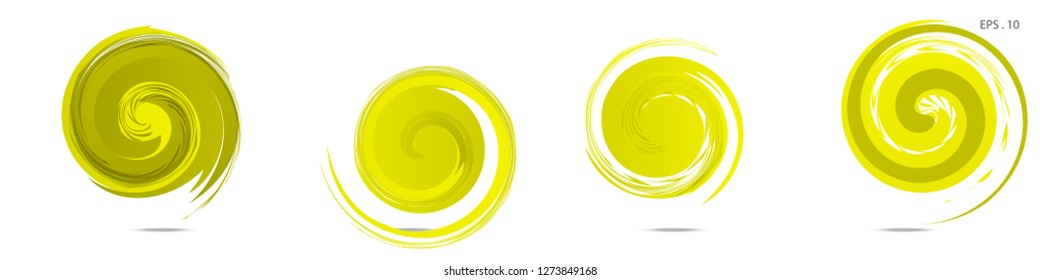 Collection of modern abstract graphic elements. Vortex vector background. Templates for logo design, leaflets or presentations. Vector illustration