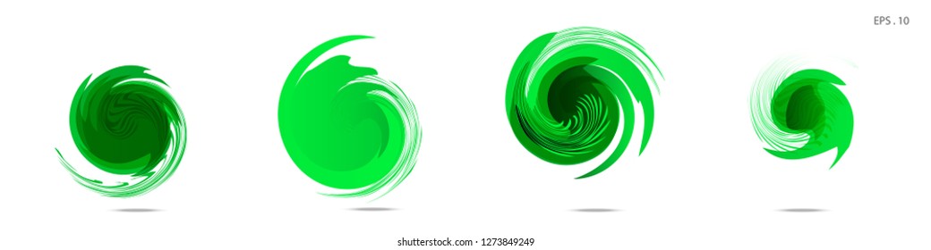 Collection of modern abstract graphic elements. Vortex vector background. Templates for logo design, leaflets or presentations. Vector illustration