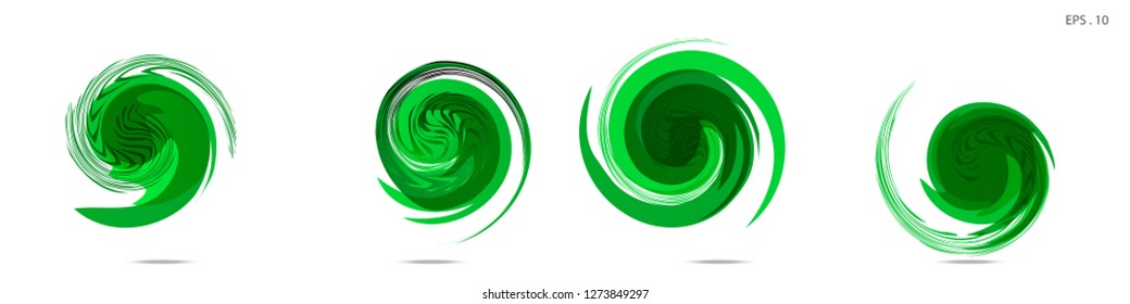 Collection of modern abstract graphic elements. Vortex vector background. Templates for logo design, leaflets or presentations. Vector illustration