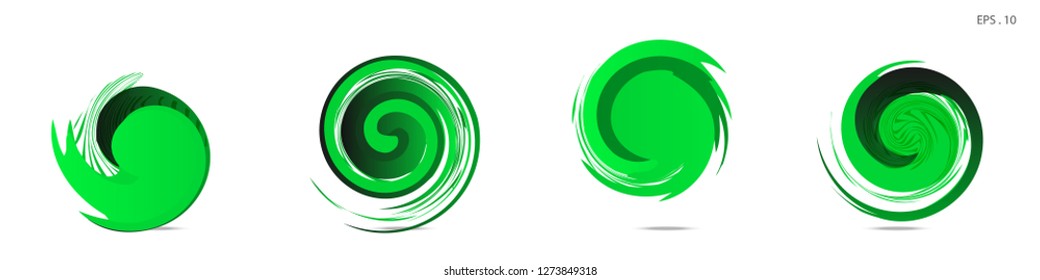 Collection of modern abstract graphic elements. Vortex vector background. Templates for logo design, leaflets or presentations. Vector illustration