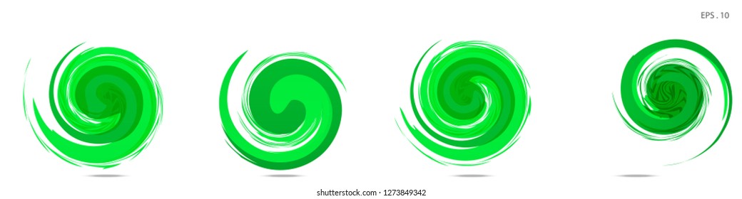 Collection of modern abstract graphic elements. Vortex vector background. Templates for logo design, leaflets or presentations. Vector illustration