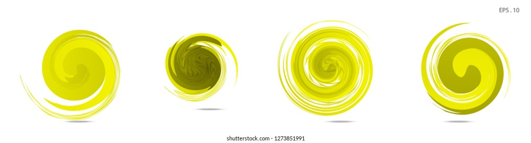 Collection of modern abstract graphic elements. Vortex vector background. Templates for logo design, leaflets or presentations. Vector illustration