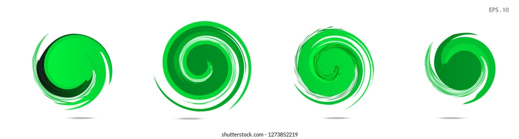 Collection of modern abstract graphic elements. Vortex vector background. Templates for logo design, leaflets or presentations. Vector illustration