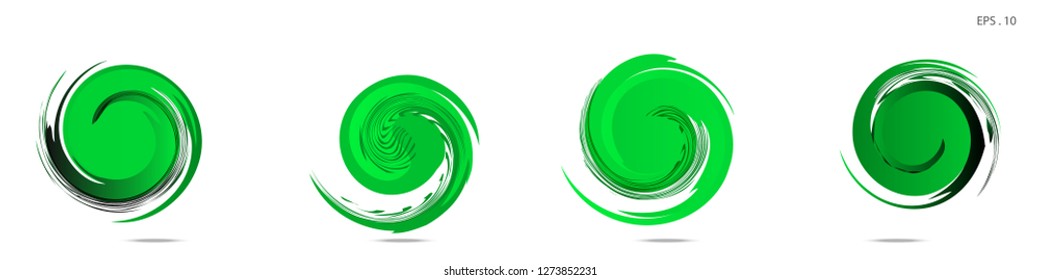 Collection of modern abstract graphic elements. Vortex vector background. Templates for logo design, leaflets or presentations. Vector illustration